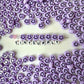 10MM x 6MM Rainbow Beads with Black Happy Face Beads
