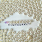 10MM Black/White With Gold Happy Face Beads