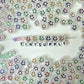 10MM x 6MM Solid/Transparent Colorful Mixed Color Happy Face Beads