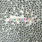 7MM White Flat Round Acrylic with Hashtag, Pound Sign Symbol Beads