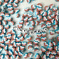 10MM Blue/Pink Rainbow Themed Polymer Clay Beads