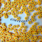 10MM Yellow Sunflower, Flower Themed Polymer Clay Bead