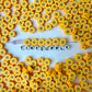 10MM Yellow Sunflower, Flower Themed Polymer Clay Bead