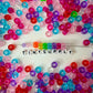 9MM Colorful Translucent Glitter Pony Beads