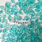 15MM Turquoise Butterfly Speckled Colored Glass Beads