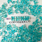 15MM Turquoise Butterfly Speckled Colored Glass Beads