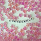10MM AB Light Pink Transparent Acrylic Star Spacer Beads