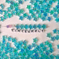 10MM AB Sky Blue Transparent Acrylic Star Spacer Beads
