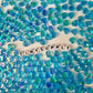 8MM AB Sky Blue Transparent Acrylic Heart Spacer Beads with Vertical Hole