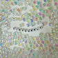 8MM Clear White Transparent Acrylic Spacer Beads