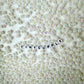 6MM/8MM AB Milky White Acrylic Iridescent Beads