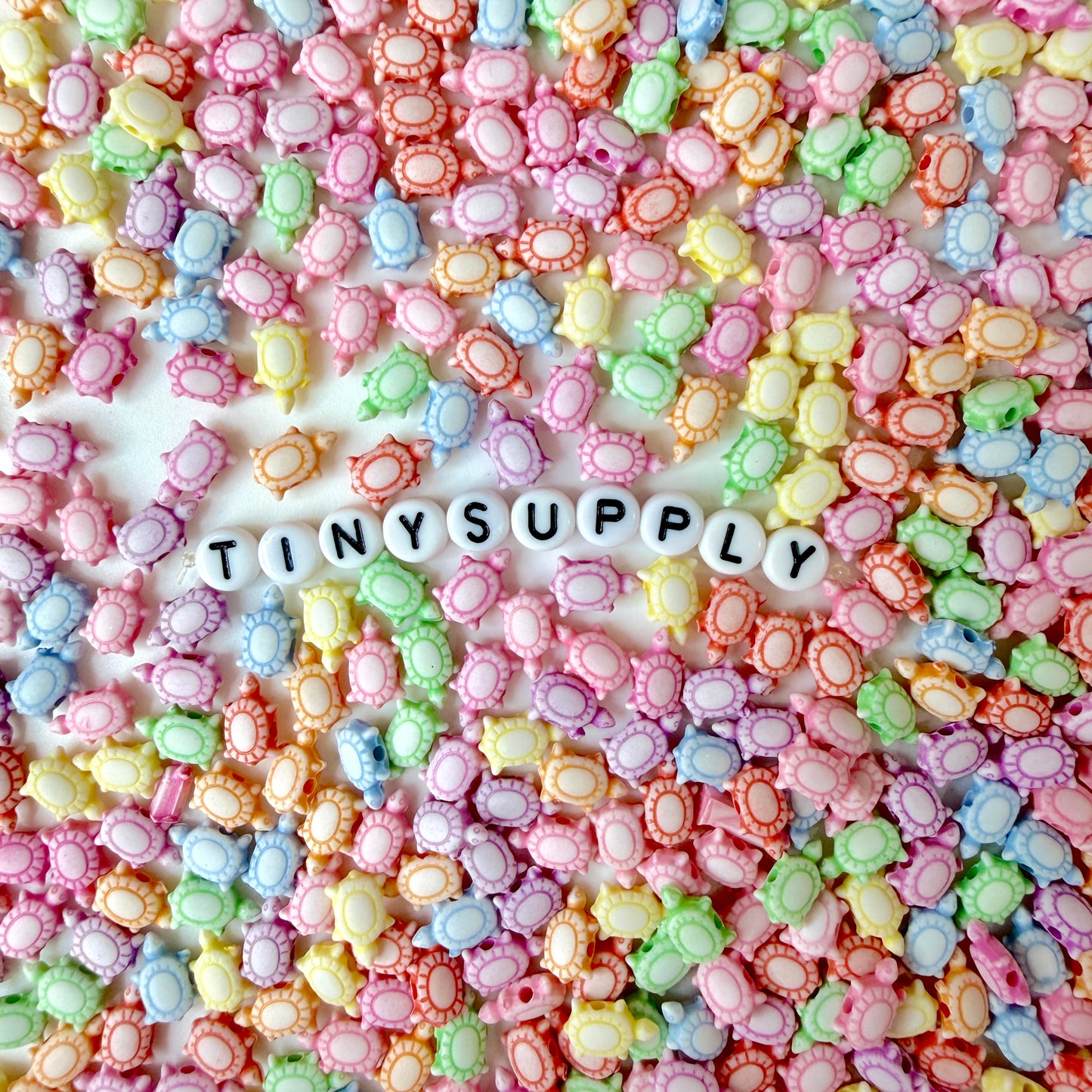 10MM Tropical Style Turtle Acrylic Spacer Beads