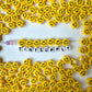 10MM Yellow Cloud Happy Face Acrylic Beads