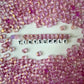 6MM Violet Colored Glass Heart Beads B06