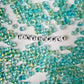 6MM Sea Green Colored Glass Heart Beads B05