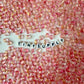 6MM Pearl Pink Colored Glass Heart Beads B04