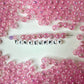 6MM/8MM AB Light Pink Transparent Acrylic Beads