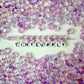 8.5MM Light Purple Colored Glass Star Beads D02