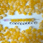 8.5MM Yellow Gold Glass Star Beads AB1