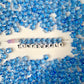8.5MM Bright Blue Spray Painted Glass Star Beads AB8