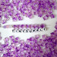 8.5MM Gold Dusted Purple Glass Star Beads (AB9)
