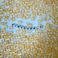6MM Gold Colored Glass Heart Beads B03