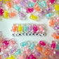 Transparent Gummy Bear Beads (18MM x 11MM , side hole)