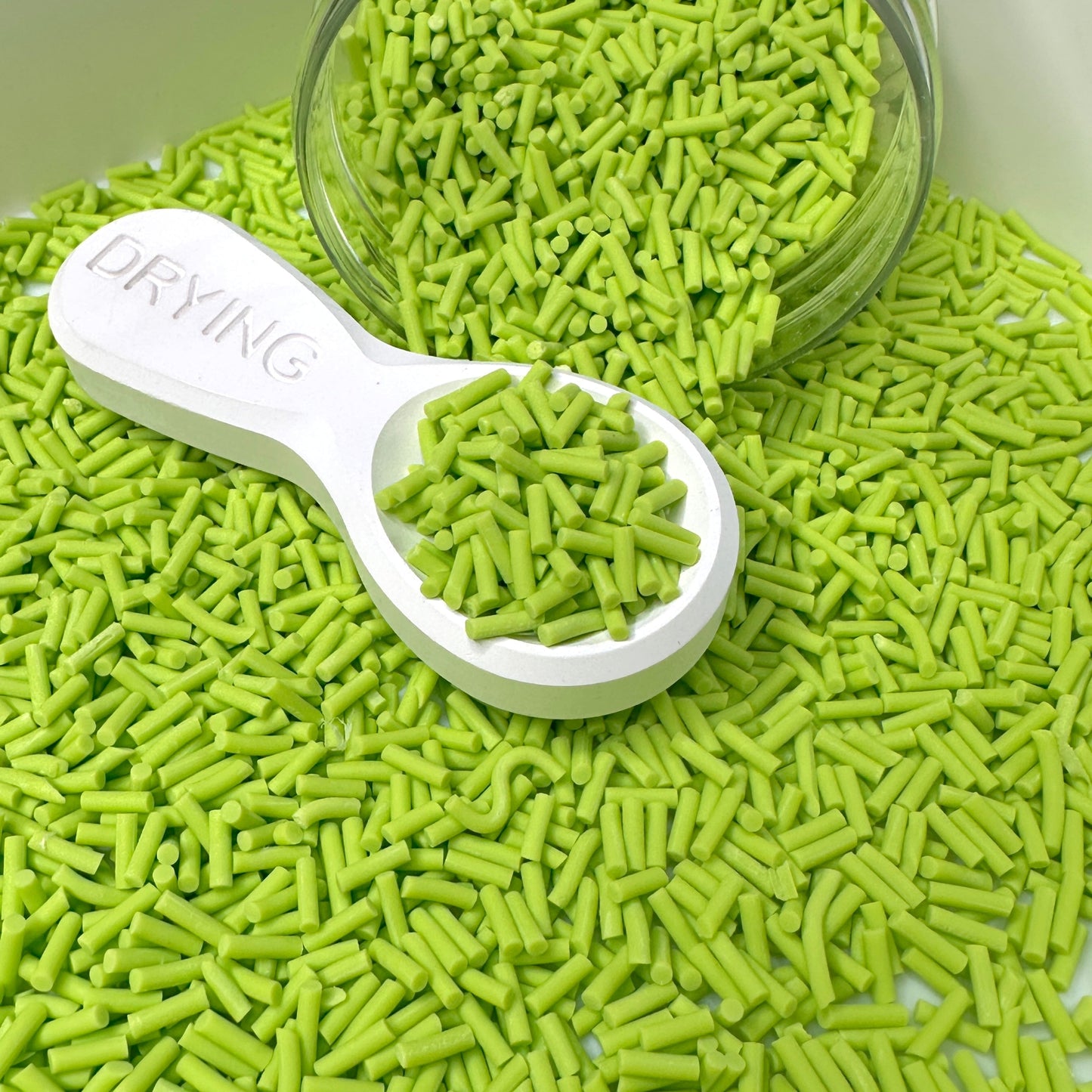 Green Apple Polymer Clay Sprinkle Pieces (NOT EDIBLE) D42-09