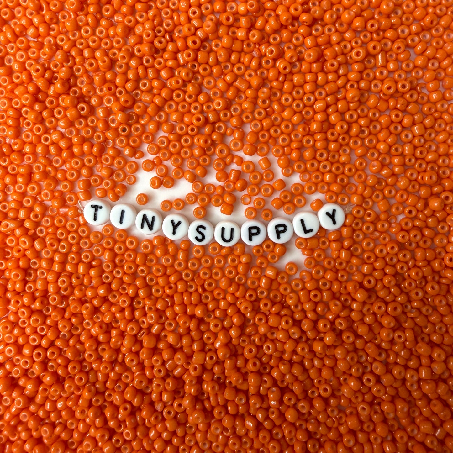 3MM Orange Red 8/0 Glass Seed Beads (S036-01) D41-06