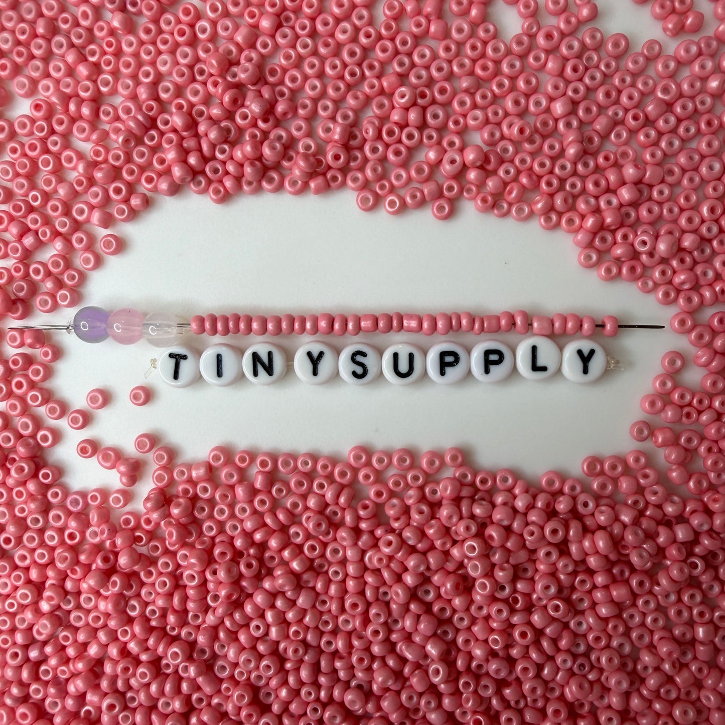 3MM Party Pink 8/0 Glass Seed Beads (S036-04) D41-09