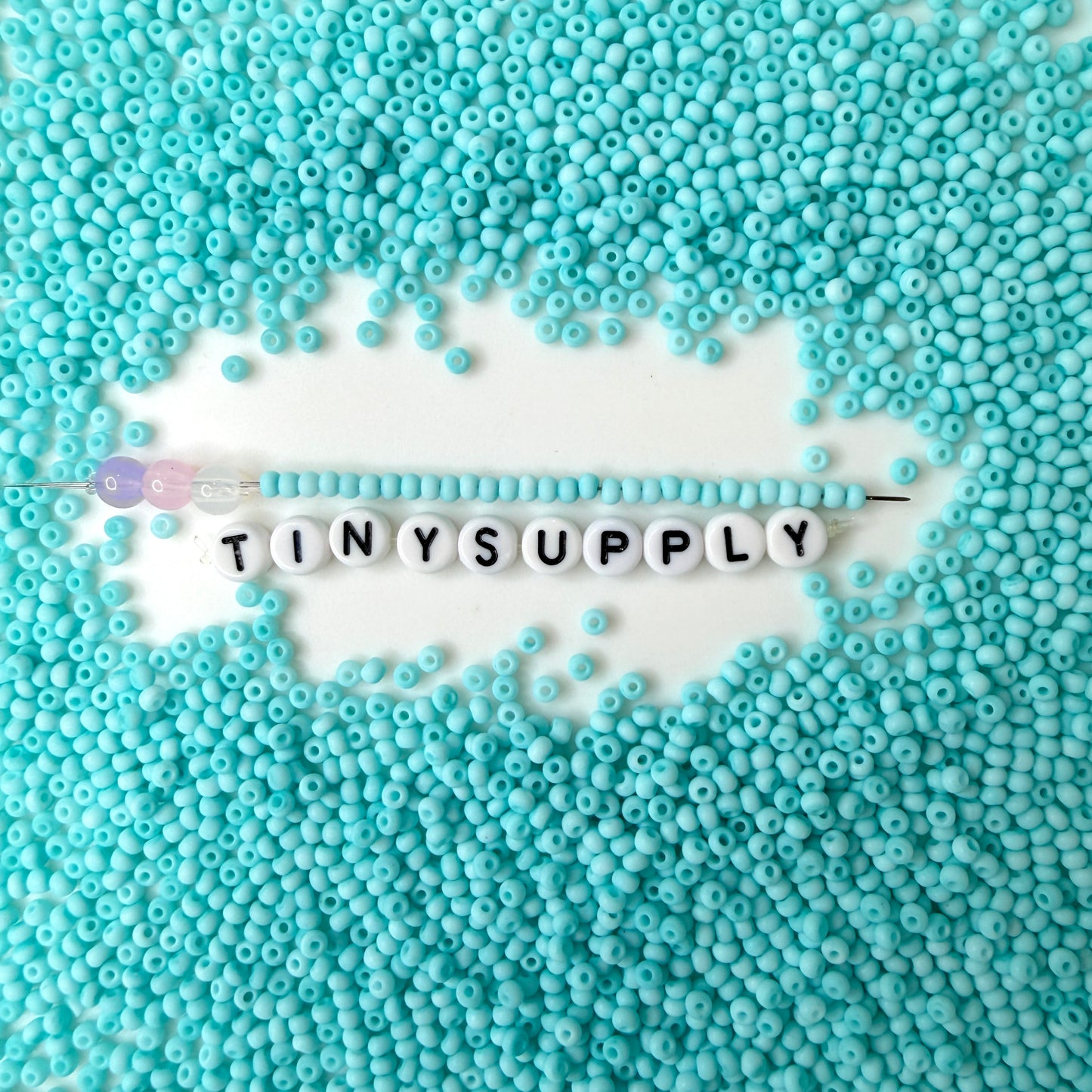 3MM Frosted Light Sky Blue 8/0 Glass Seed Beads (S048-015) D41-11
