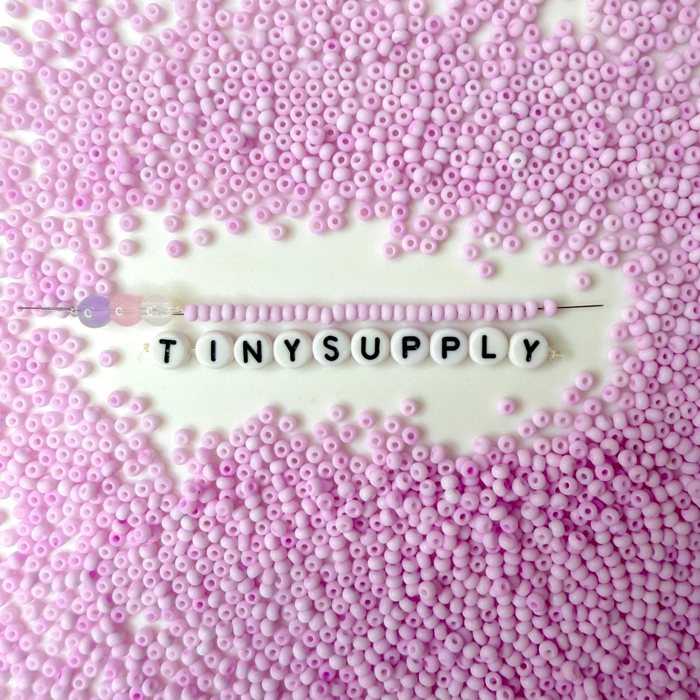 3MM Frosted Lilac 8/0 Glass Seed Beads (S048-014) D41-12