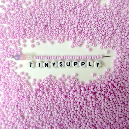 3MM Frosted Lilac 8/0 Glass Seed Beads (S048-014) D41-12