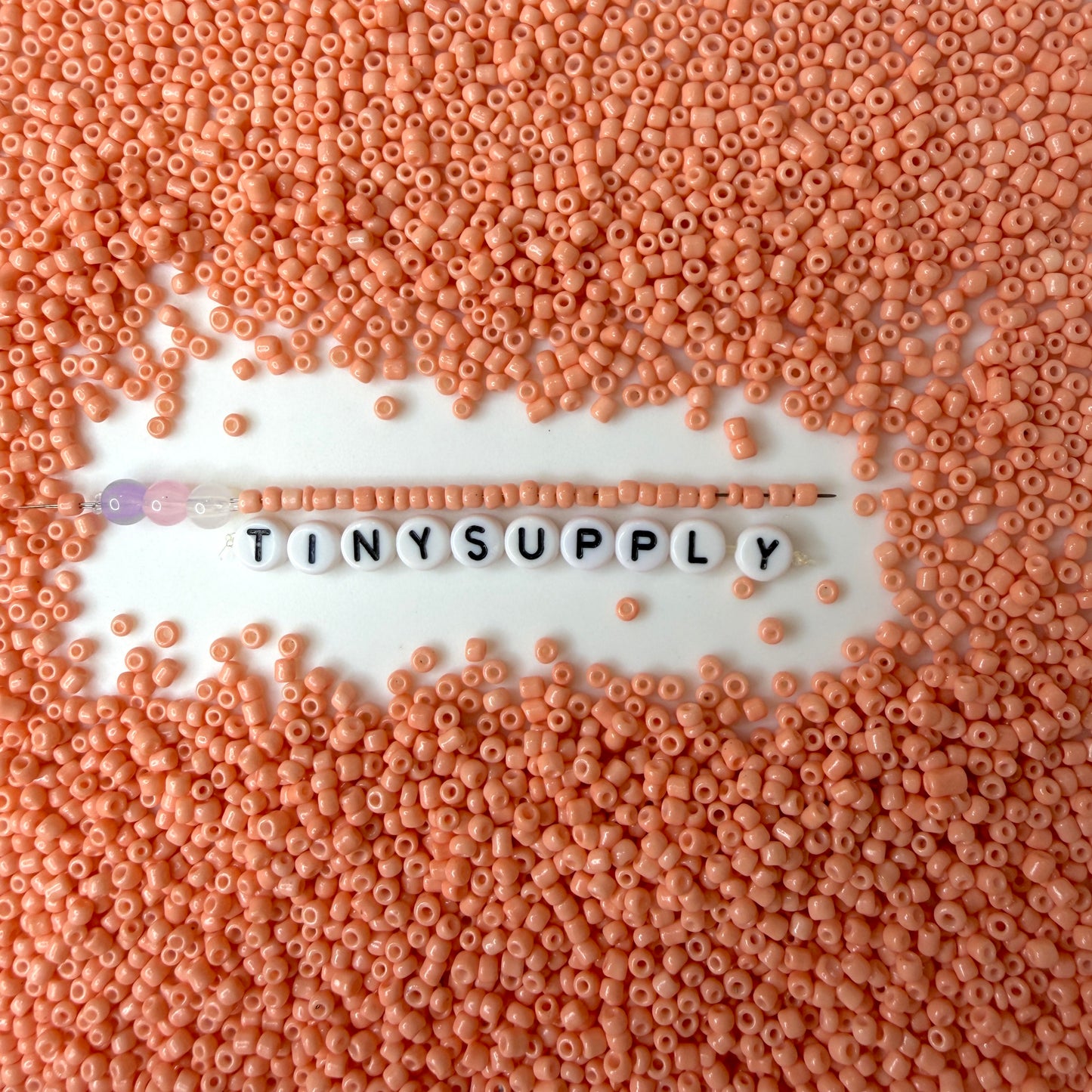 3MM Light Salmon 8/0 Glass Seed Beads (S036-17) D41-15