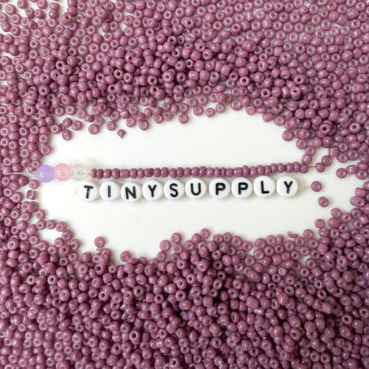 3MM Dusty Purple 8/0 Glass Seed Beads (S036-18) D41-17