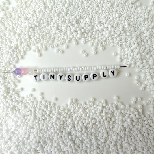 3MM Frosted White 8/0 Glass Seed Beads (S048-019) D41-23