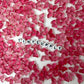 15MM Rose Red Butterfly Speckled Glass Beads
