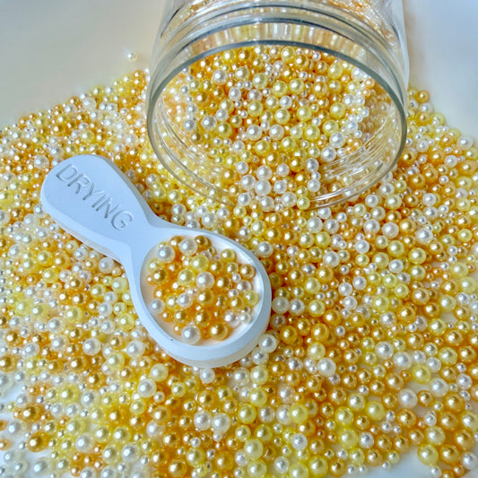 Mixed No Hole Gold Pearls (2.5MM-5MM; NOT EDIBLE) D12-02