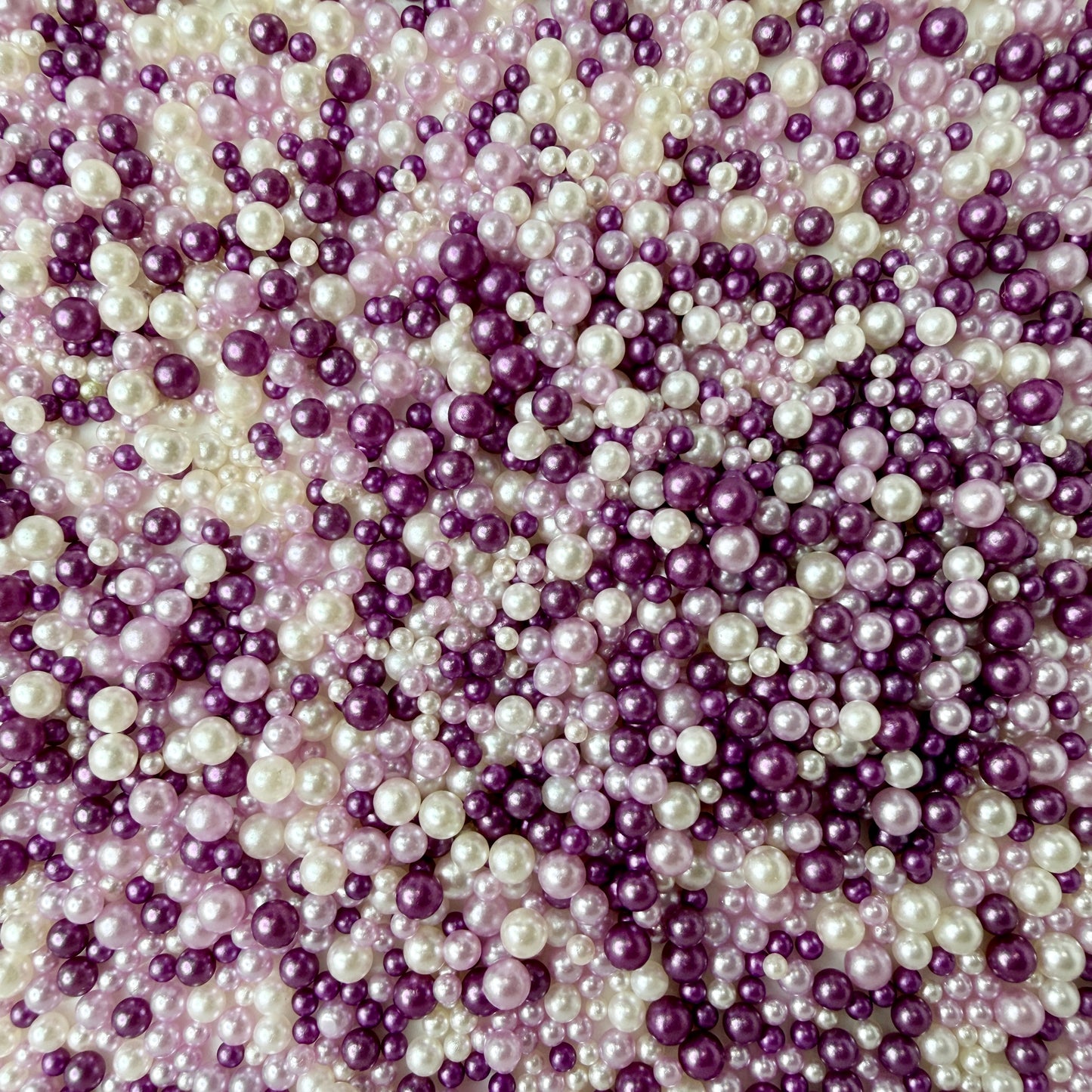 Mixed No Hole Purple Pearls (2.5mm-5mm; NOT EDIBLE) D12-03