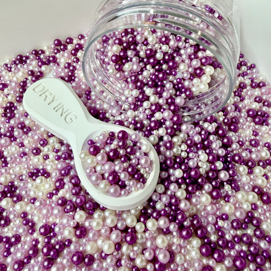 Mixed No Hole Purple Pearls (2.5mm-5mm; NOT EDIBLE) D12-03