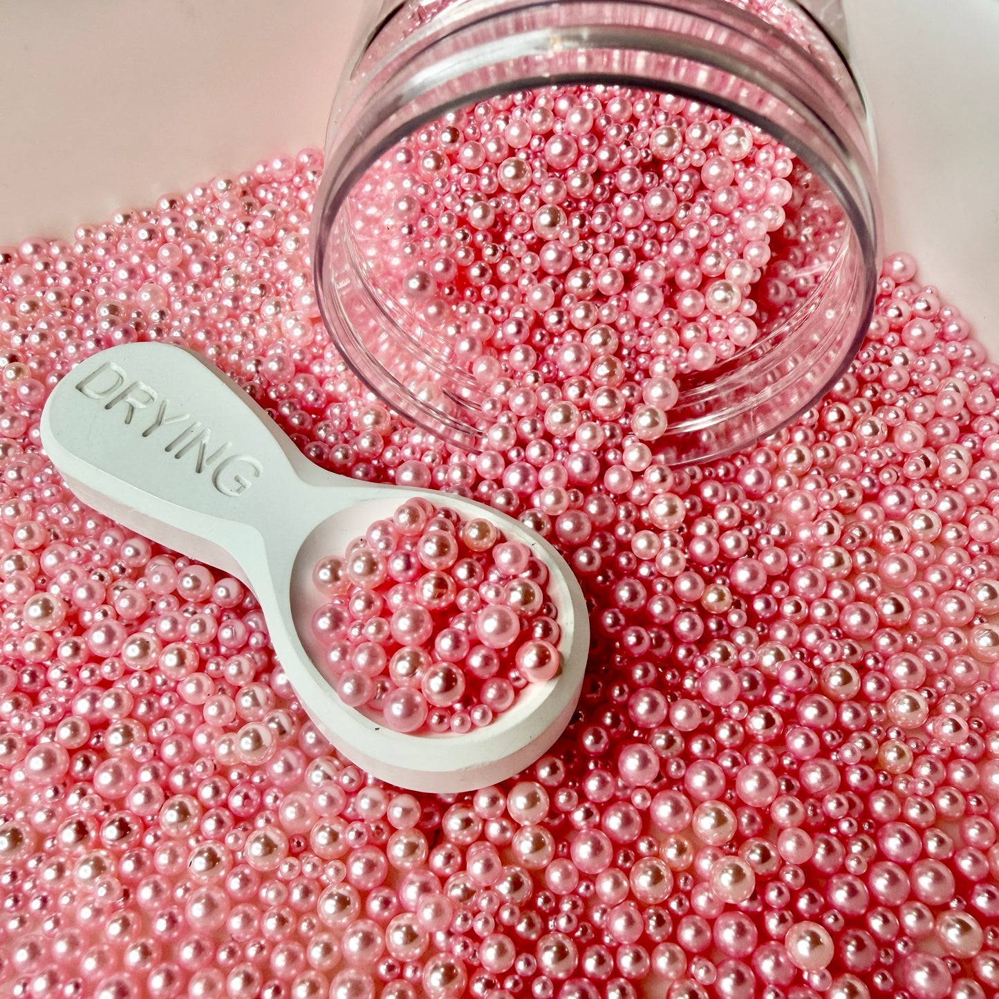 Light Pink No Hole Pearls Slime (2.5MM-5MM; NOT EDIBLE) D12-04