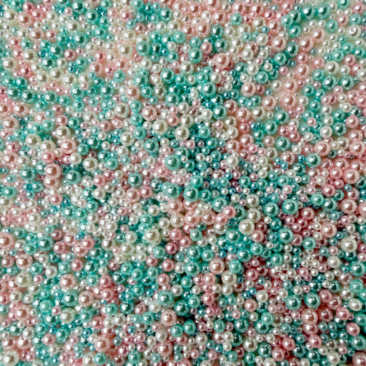 Mixed No Hole Blue Pink Pearls (2.5MM-5MM; NOT EDIBLE) D12-05
