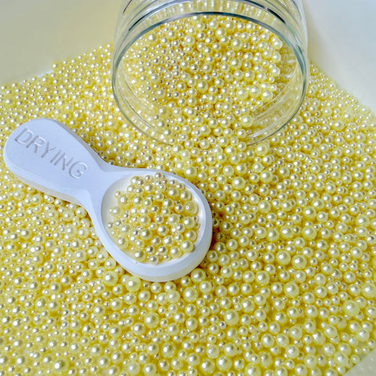 Yellow No Hole Pearls (2.5MM-5MM; NOT EDIBLE) D12-12