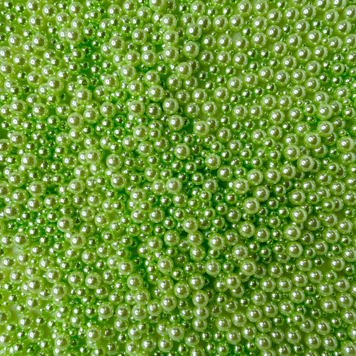 Light Green No Hole Pearls (2.5MM-5MM; NOT EDIBLE) D12-13