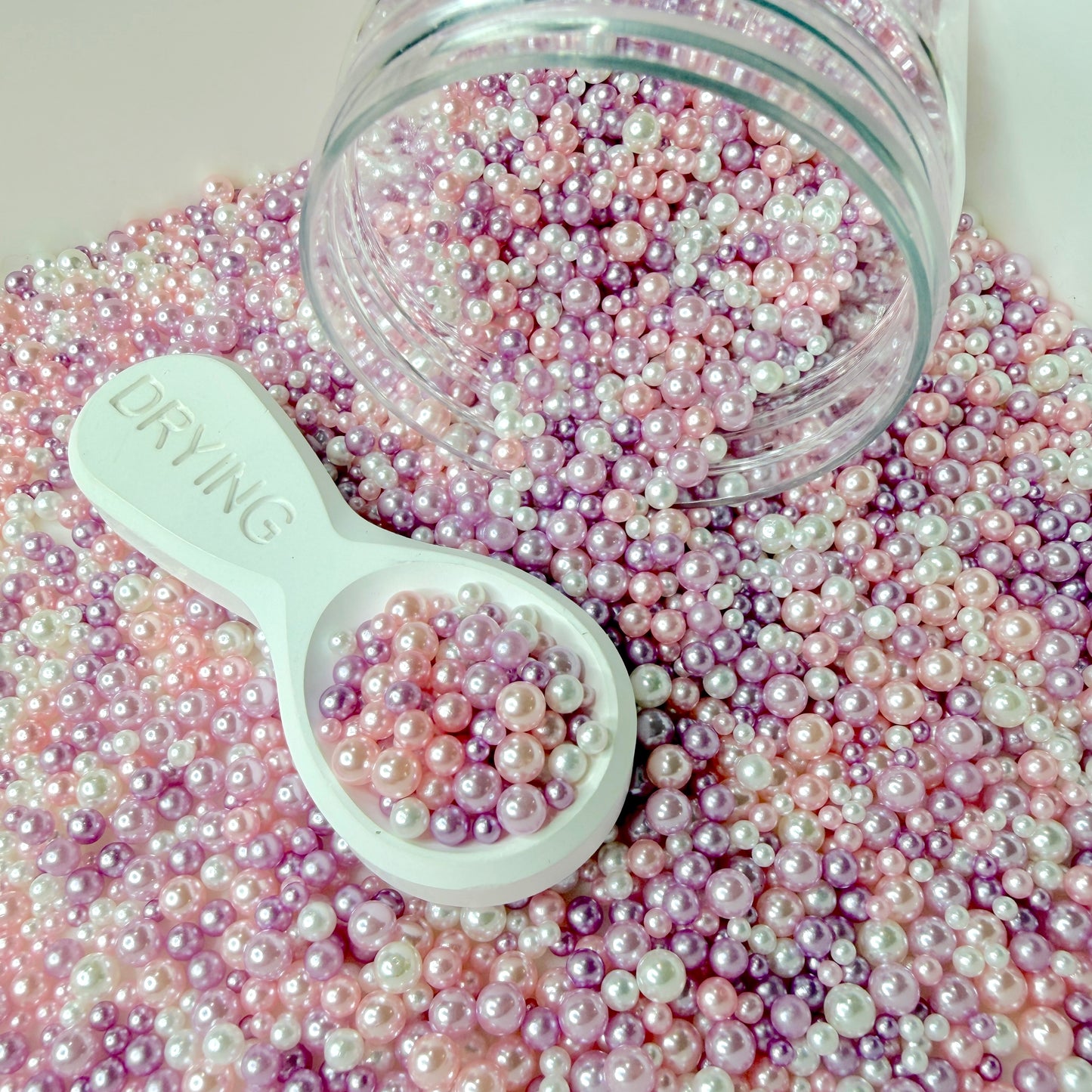Mixed No Hole Pink Purple Pearls (1.5MM-5MM; NOT EDIBLE) D12-15