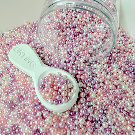 Mixed No Hole Pink Purple Pearls (1.5MM-5MM; NOT EDIBLE) D12-15