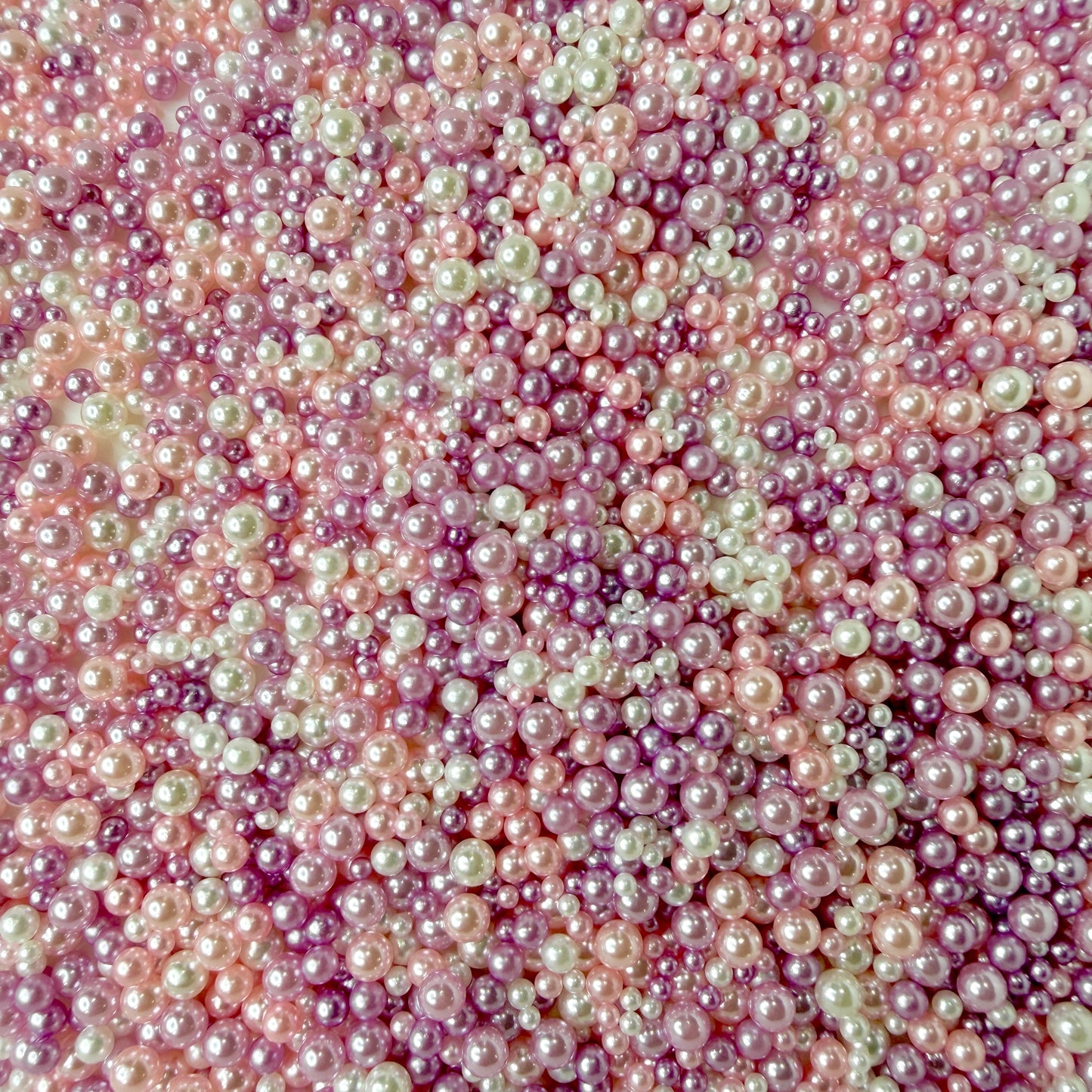 Mixed No Hole Pink Purple Pearls (1.5MM-5MM; NOT EDIBLE) D12-15