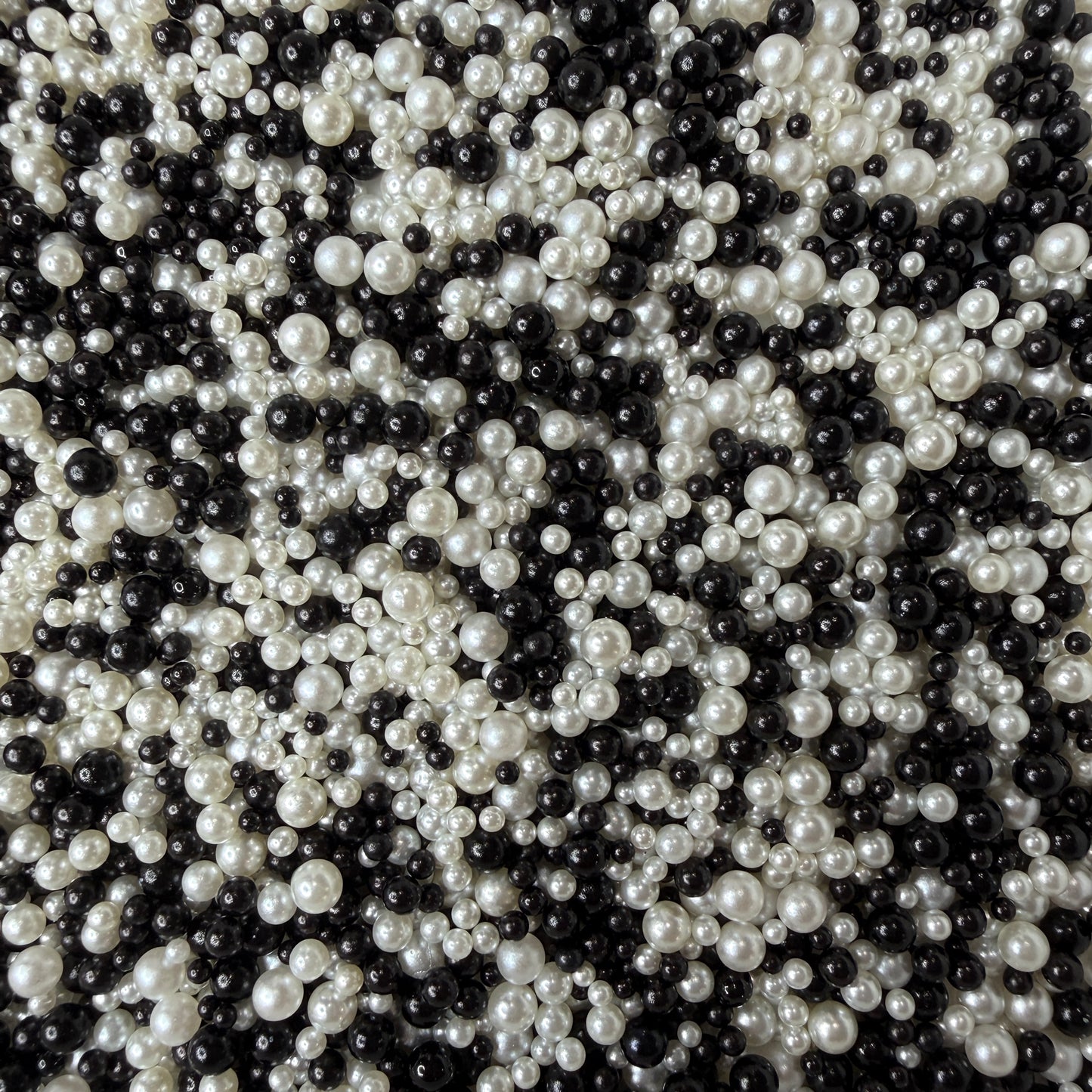 Mixed No Hole Black and White Pearls (2.5MM-5MM; NOT EDIBLE) D12-16