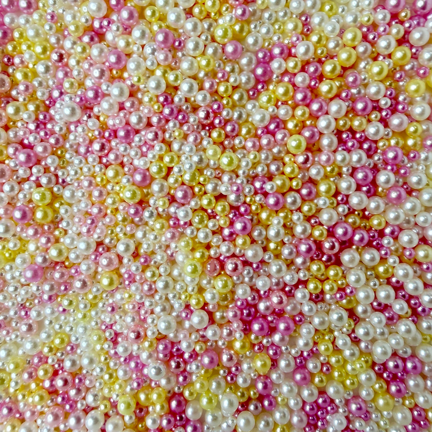 Mixed No Hole Yellow Pearls (2.5MM-5MM; NOT EDIBLE) D12-19