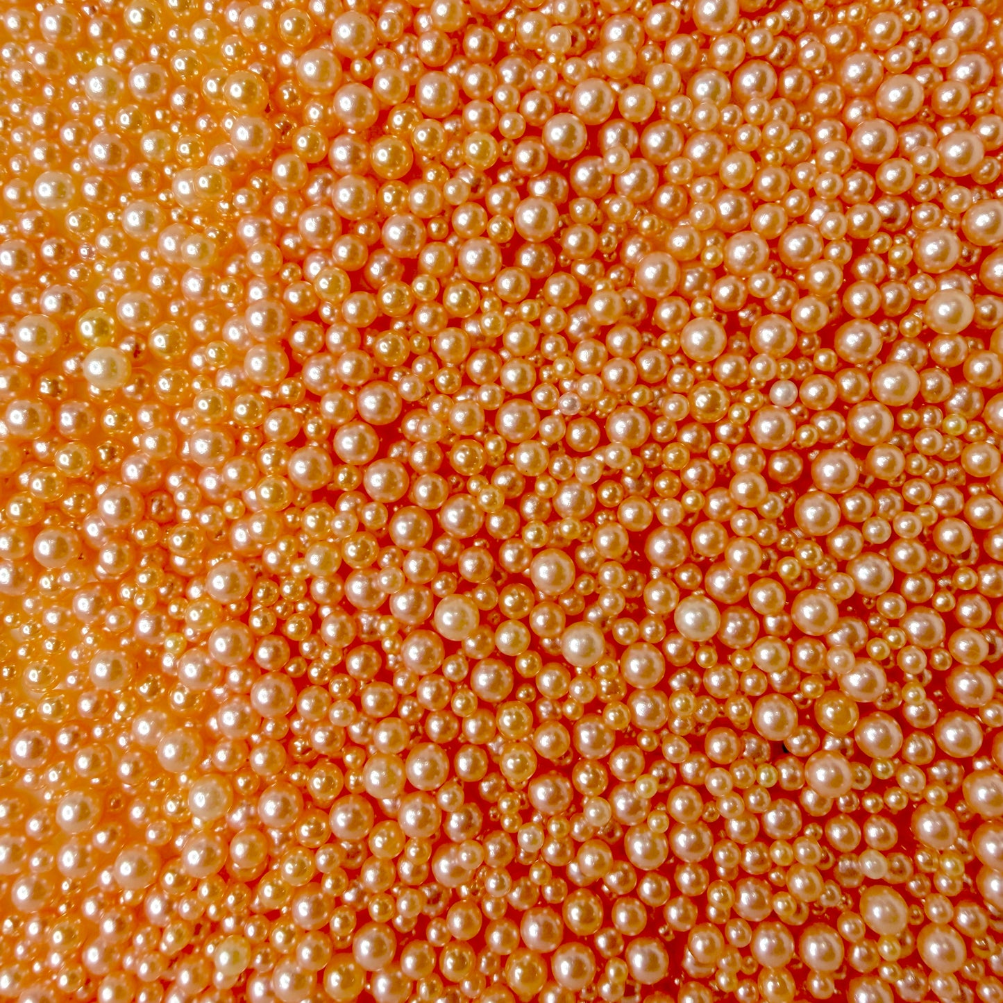 Orange No Hole Pearls (2.5MM-5MM; NOT EDIBLE) D12-21